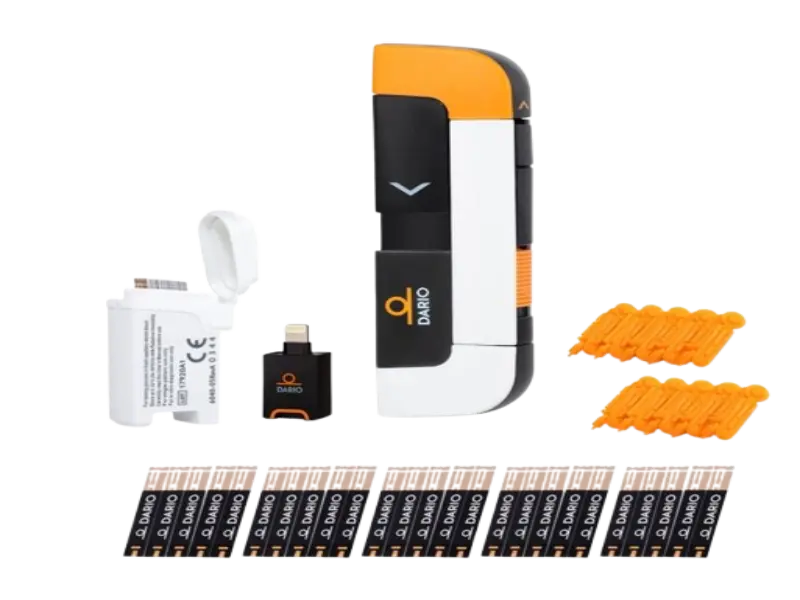 Dario Smart Glucose Meter - Pocket-Sized Smartphone Connected Blood Sugar Monitoring System