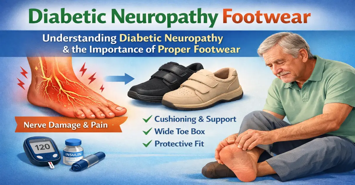 Proper footwear for diabetic neuropathy foot care