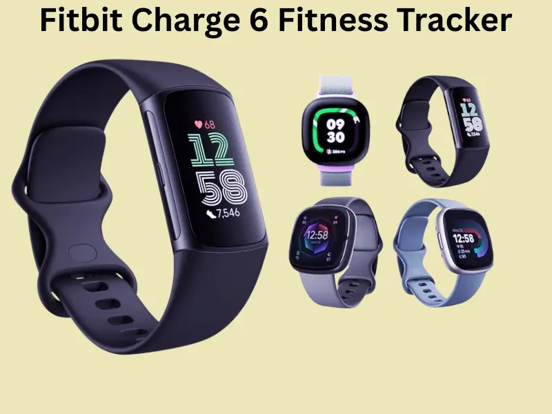 Fitbit Charge fitness tracker for seniors with blood oxygen and heart rate monitoring features