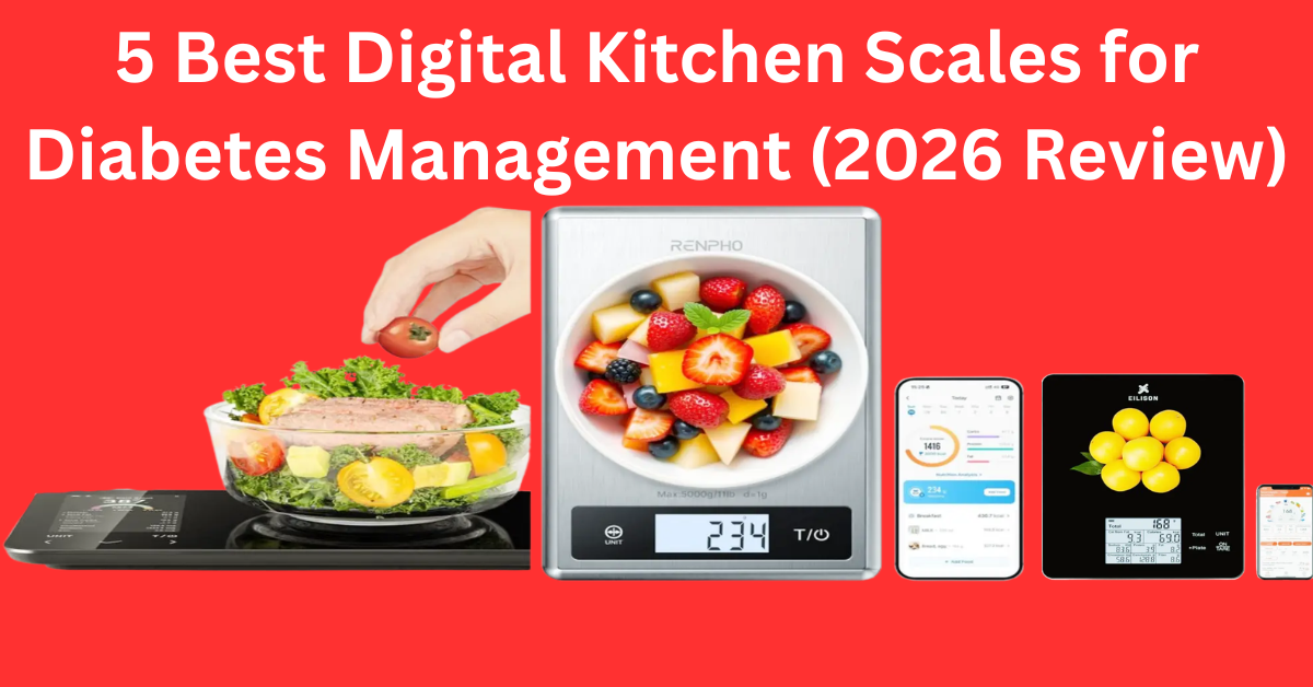 Best digital kitchen scale for diabetes management showing nutritional facts