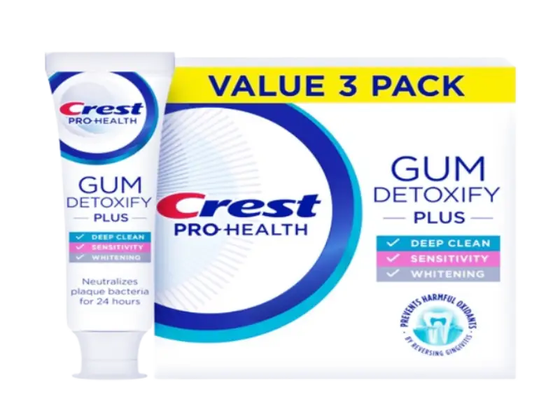 Crest Pro-Health Sensitive and Enamel Shield toothpaste for advanced whitening and plaque protection.