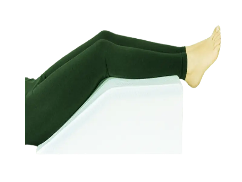 Comfortable memory foam wedge for daily leg rest