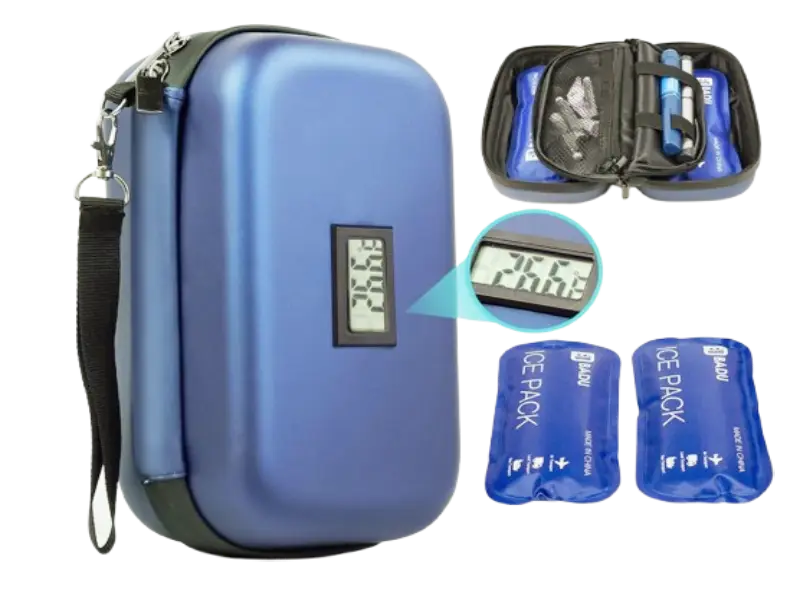 Insulin cooler bag, an essential diabetic survival kit item