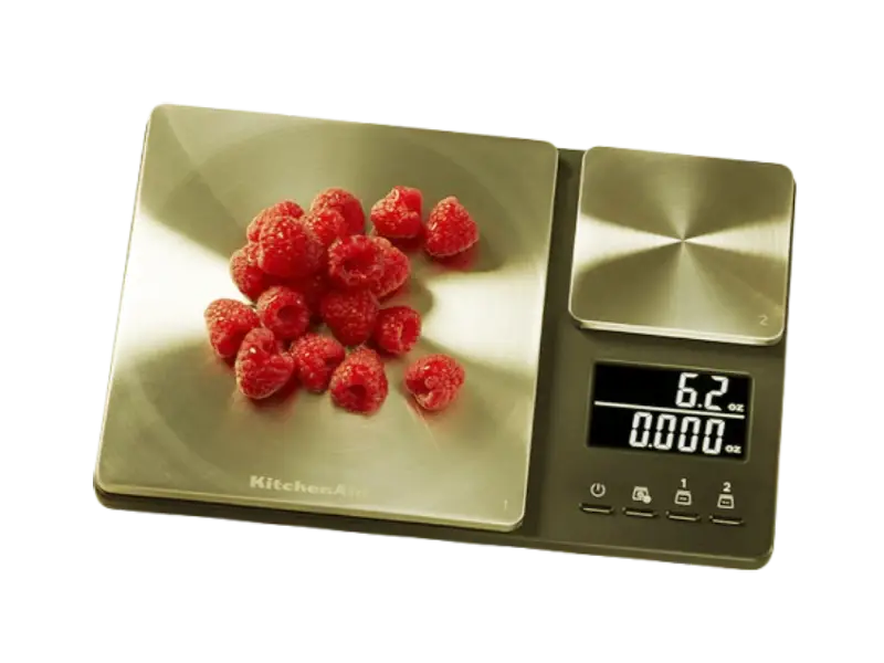 KitchenAid Precision Digital Kitchen Scale with dual platform for accurate diabetic portion control