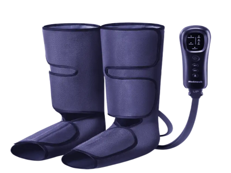 Nekteck Leg Compression Massager with portable design and adjustable intensity for diabetic leg relief.