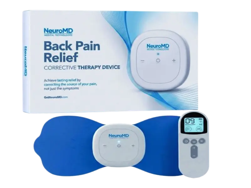 NeuroMD corrective therapy device for leg and foot nerve pain relief