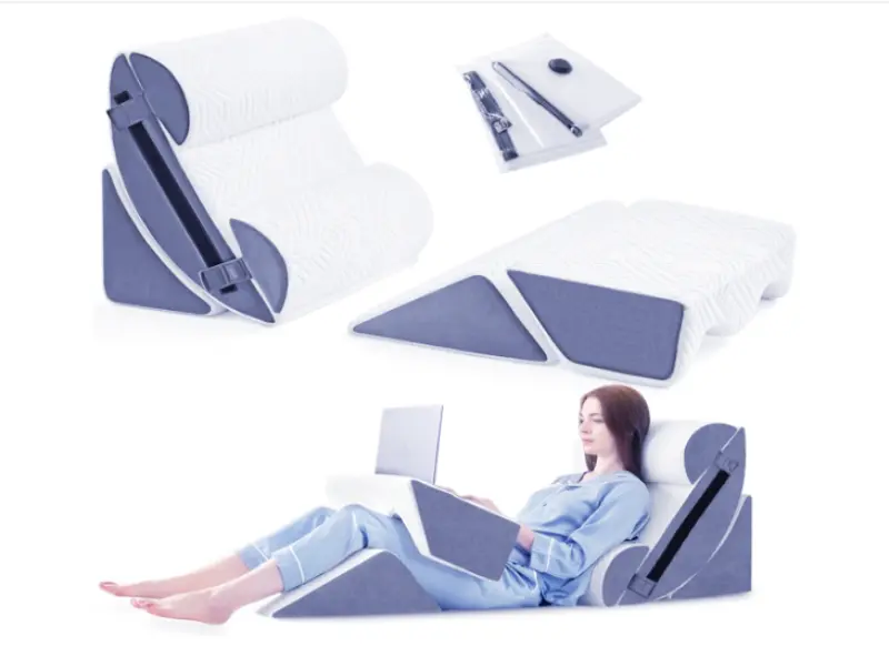 Yojoker 6pcs Orthopedic Bed Wedge Pillow Set for full body support and leg elevation circulation