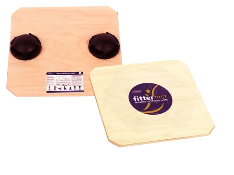 FitterFirst professional balance board for adjustable stability training and diabetic neuropathy home therapy.