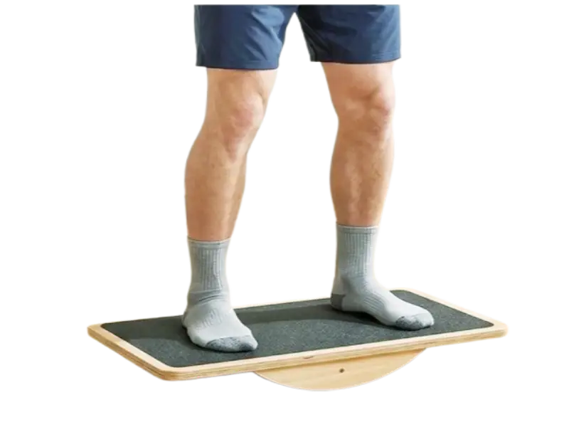 StrongTek professional large rocker board for safe diabetic balance training and physical therapy at home.