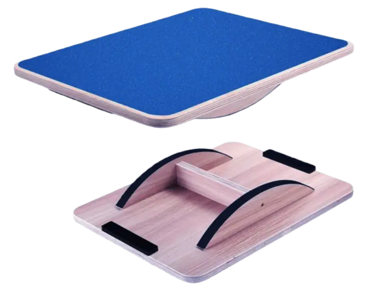 Yes4All wooden wobble board for diabetic balance training and neuropathy therapy exercises.