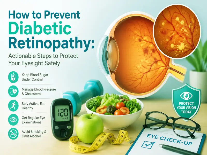 A diabetic senior woman tracking her eye health to prevent diabetic retinopathy through proactive daily protection steps.