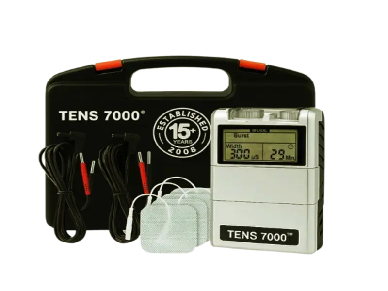 TENS 7000 digital TENS unit muscle stimulator machine for chronic nerve pain relief