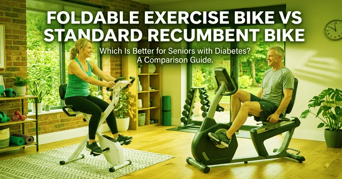 Foldable exercise bike vs standard recumbent bike for seniors with diabetes