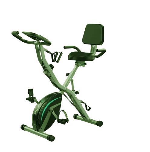 PLENY stationary folding cycle with curved armrests and backrest for older adults with diabetes