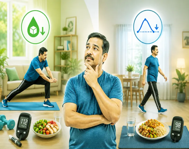 Should diabetics exercise before or after meals chart and guide