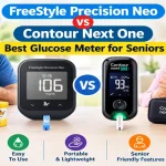 FreeStyle Precision Neo vs Contour Next One blood glucose meters for seniors comparison